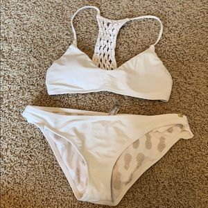 White swimsuit